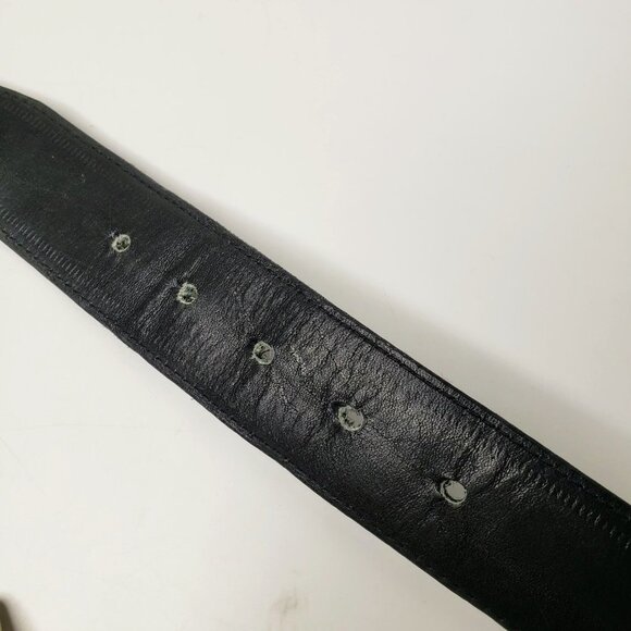 Cougar Black Steerhide Leather Men's Belt 42 - Picture 5 of 8